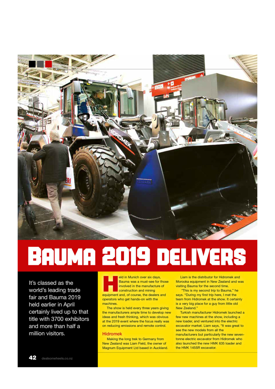 Bauma 2019 Delivers — Deals on Wheels, page 42